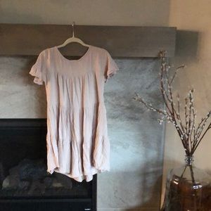 Bluivy boho pink mini dress